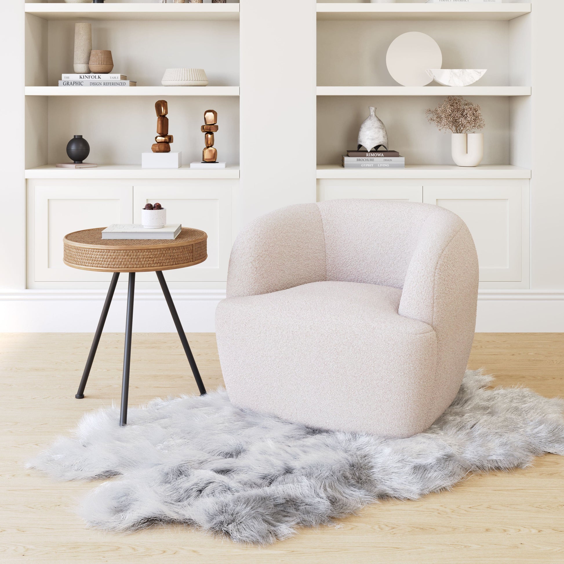 Govan Swivel Chair - Elite Maison