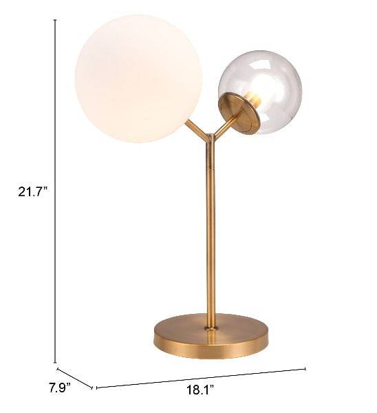 Constance Table Lamp Brass - Elite Maison