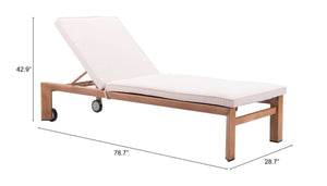 Cozumel Lounge Chair Beige & Natural - Elite Maison