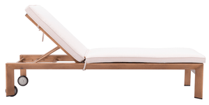 Cozumel Lounge Chair Beige & Natural - Elite Maison