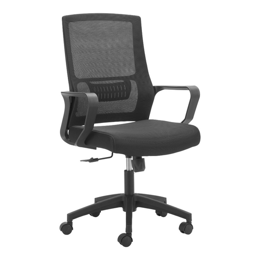 Jett Low Back Office Chair Black - Elite Maison